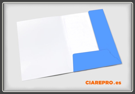 carpeta comercial con solapa